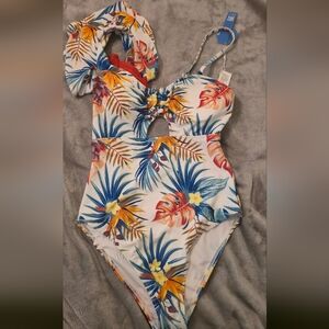 Cupshe Tropical Print One Piece Swimsuit